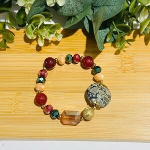 Elegant Multicolor Natural Stones Bracelet